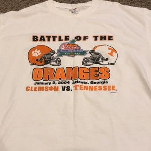 Vintage 2004 Peach Bowl Shirt Tennessee vs Clemson